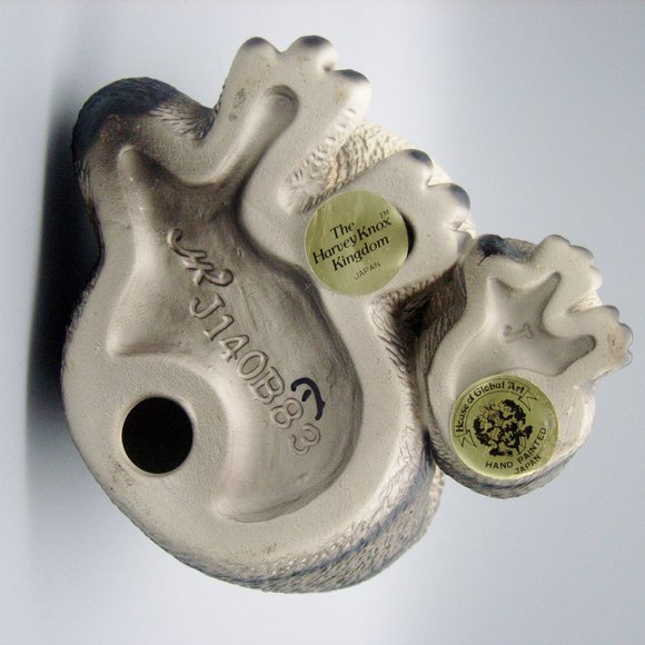 Vintage Harvey Knox Kingdom Global Art  Mother Kitten Tabby Japan Handpainted - Picture 6 of 6